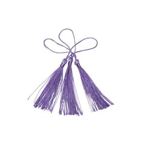 Enfeite de Tecido Franja Tassel Lilás Art Lille (12 unidades)