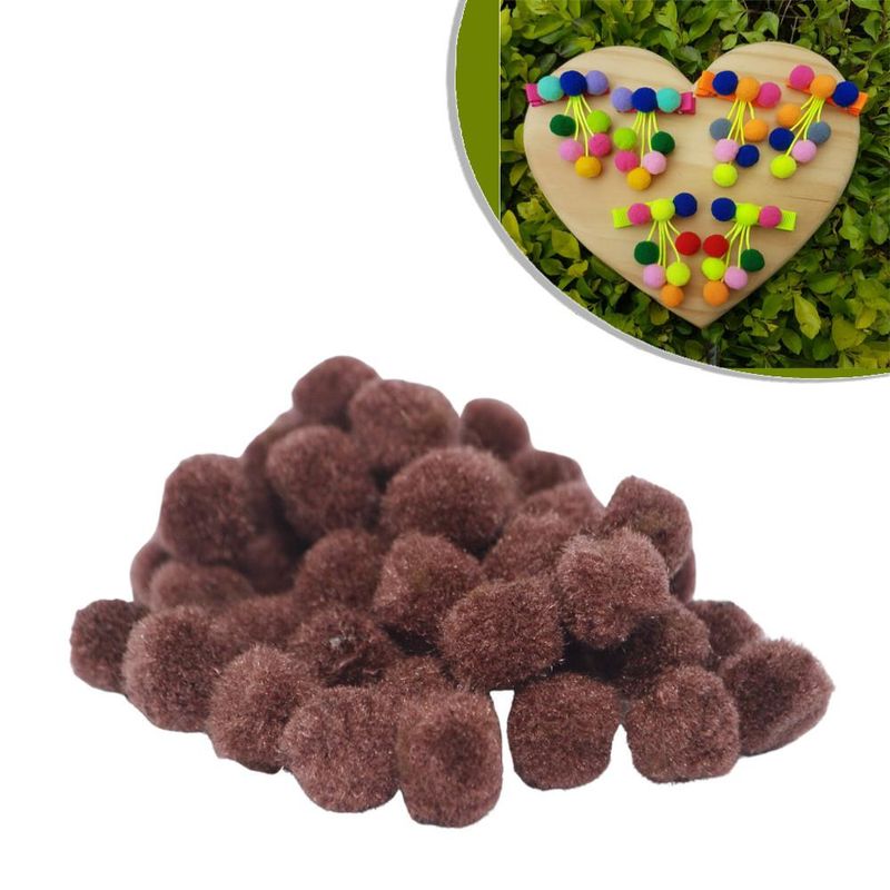 Enfeite-de-Tecido-Mini-Pompom-15cm-Marrom-Escuro-Art-Lille--7-gramas-