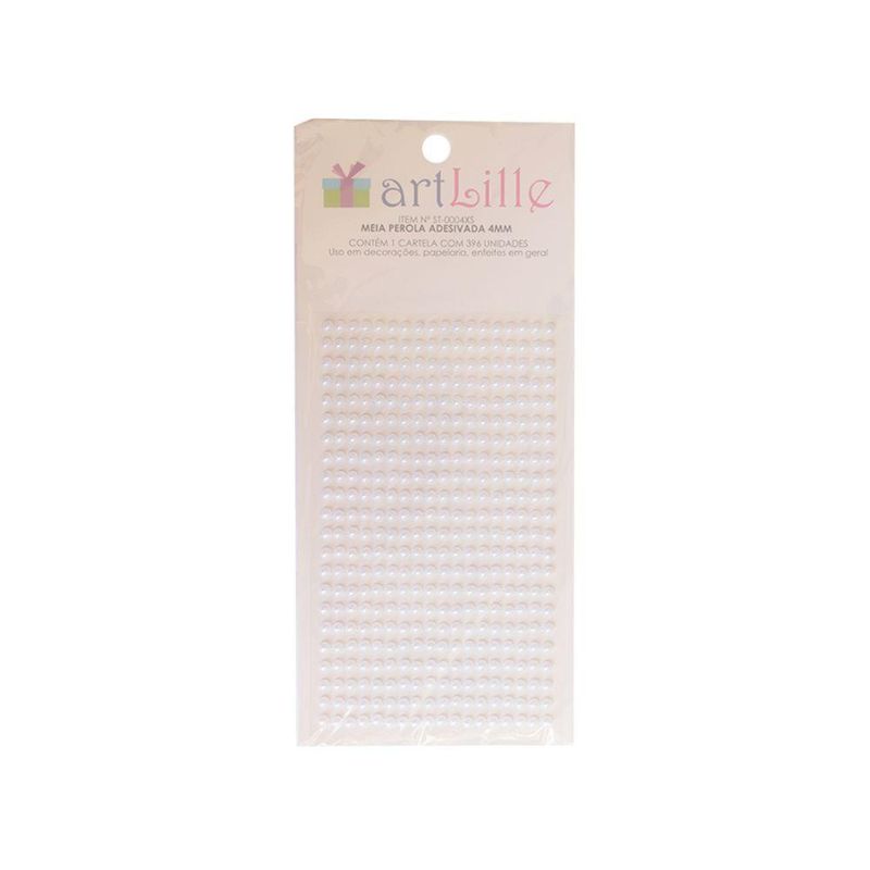 Cartela-Meia-Perola-Adesiva-Branca-4mm-Art-Lille--396-Adesivos-