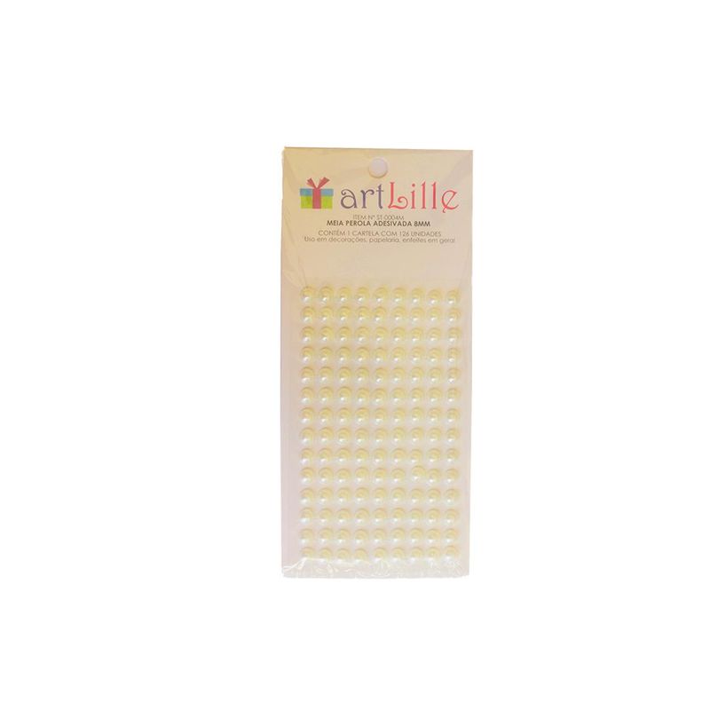 Cartela-Meia-Perola-Adesiva-Creme-10mm-Art-Lille--84-Adesivos-