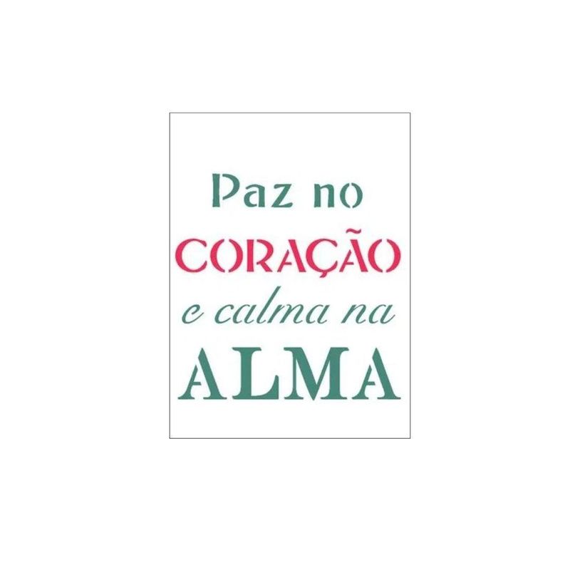 Stencil-Simples-de-Acetato-para-Pintura-15x20cm-OPA-2248-Frase-Paz-no-Coracao--01-unidade-