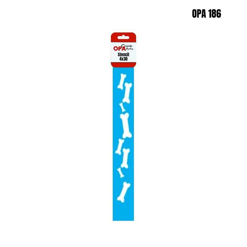 Stencil-Simples-de-Acetato-para-Pintura-4x30cm-OPA-186-Ossos--01-unidade-