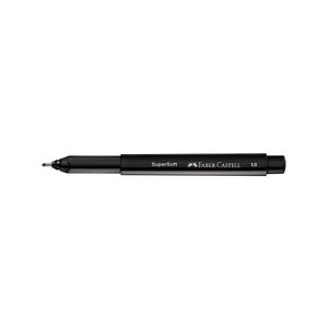 Caneta SuperSoft 1.0mm Preta Faber-Castell (01 Unidade)