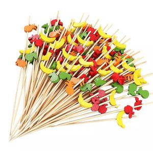 Enfeite Bambu Espeto Para Petisco Frutas Art Lille (20 Unidades)
