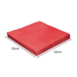 Guardanapos de Papel em Folha Dupla 32x32cm Vermelho Silver Festas (20 unidades)