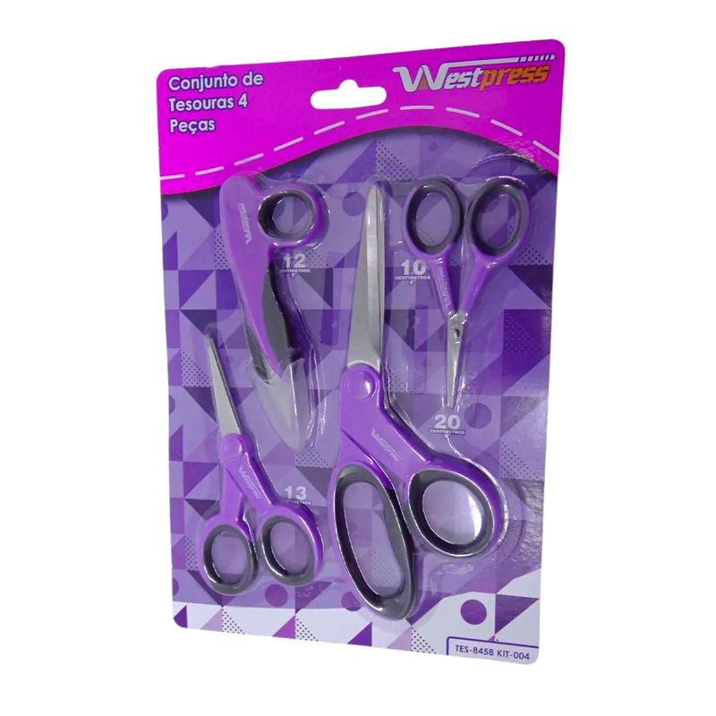 Kit-de-Tesouras-Corte-de-Costura-4-Pecas-Westpress--4-unidades-