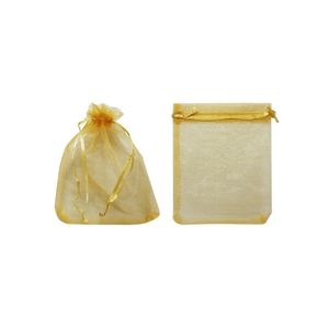 Saquinho de Organza Ouro 15x18cm Art Lille (10 Unidades)
