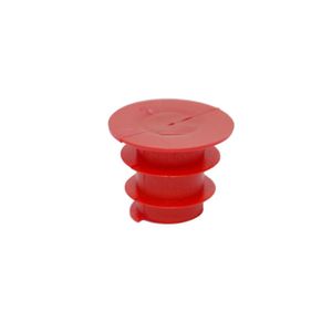 Batoque de Plástico Interno Vermelho para Frasco de Rosca 28mm Embali (100 unidades)