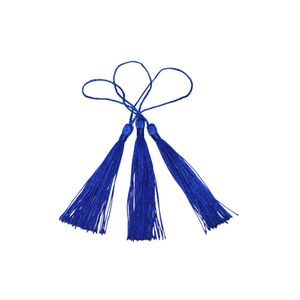 Enfeite de Tecido Franja Tassel Azul Marinho Art Lille (12 unidades)