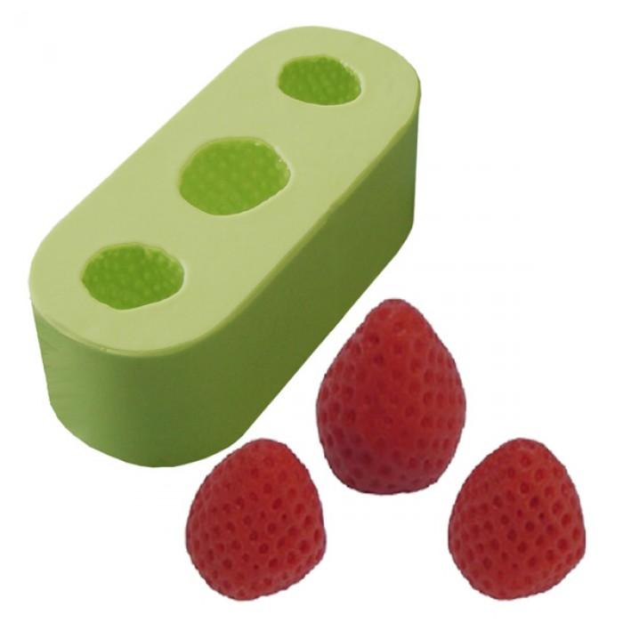 Molde-de-Silicone-Morango-Mini-com-3-Cavidades-Ref.-1464-Acquacolor--01UND-