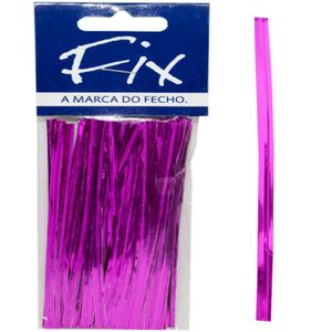 Fecho Prático Brilhante Pink 0,4cmx11cm Fix Rogini Peres (100 unidades)