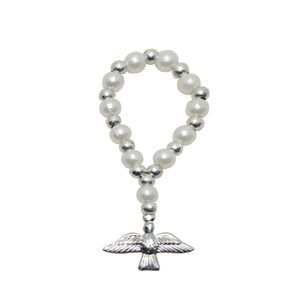 Dezena com Contas Peroladas e Prateadas Ref. 316 (10UND)