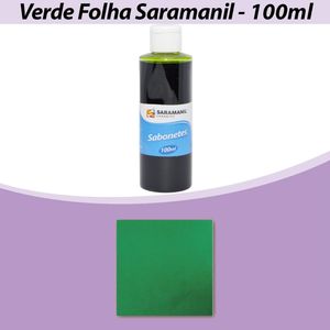 Corante Líquido para Sabonetes Artesanais Verde Folha Saramanil (100ml)