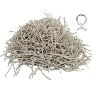 Fecho Plástico (Amarrilho) Liso Branco 0,2cmx8cm (1KG)