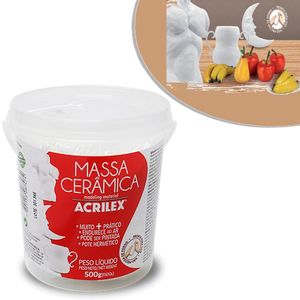 Massa Cerâmica Ref. 05450 Acrilex (500 gramas)