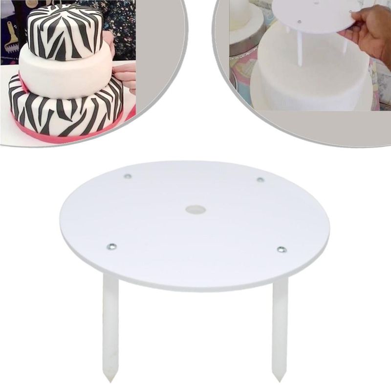 Banquinho-de-Polietileno-Redondo-para-Sustentacao-de-Bolos-20cm-Acrilfest--01-unidade-