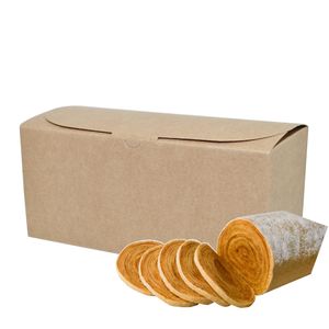 Caixa de Papel Kraft para Bolo de Rolo 22x10x10cm Lulê Art (01UND)
