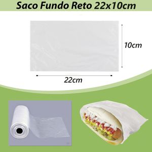 Bobina de Saco Plástico Picotado com Fundo Reto para Hot Dog (Cachorro-Quente) Vabene (500 unidades)