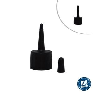 Tampa Bico Aplicador 18 mm Cód.: 1124 Preta Bacic Plásticos (100 unidades)