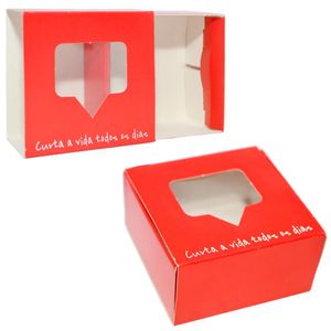 Caixa Gaveta Curtir C/ Visor para 4 Bombons Curtir Ref. C-1678 Ideia (01 unidade)