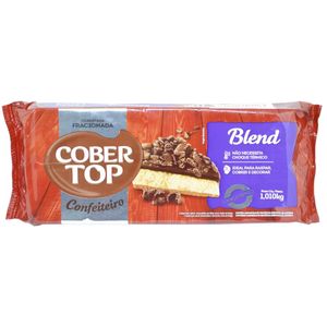 Cobertura Confeiteiro Fracionada Sabor Chocolate Blend CoberTop (1.010kg)