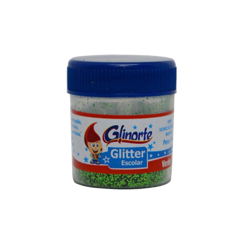 Glitter Escolar Verde Glinorte (10 gramas)