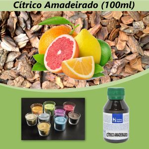 Essência Cítrico Amadeirado para Velas e Óleos Irmãos Haluli (100ml)