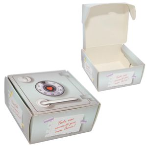 Caixa de Papel para 4 Docinhos Divertida Cofre Ref. 2003 Ideia (01 unidade)