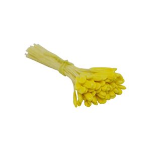 Pistilo Folhinha Amarelo Cabo Barbante Amarelo Ref.: EL01041 Pistilos Primor (50 unidades)