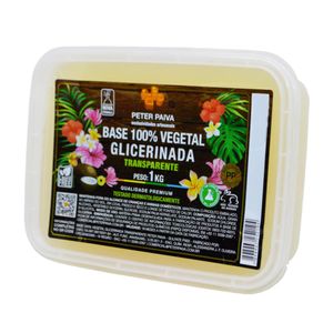 Base 100% Vegetal Glicerinada Transparente Peter Paiva (1 kg)