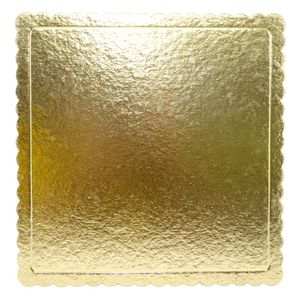 Cakeboard Quadrado Ouro 24cm Ref.: CBD172 Papieri (1 unidade)