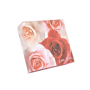 Caixa Quadrada Gaveta C/ Luva para 9 Bombons Com Amor Ref. 13003548 Cromus (1UND)