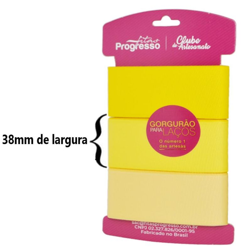 Cartela Fita de Gorgurão para Laços KGL 001 Cor 007 Progresso (09 metros)