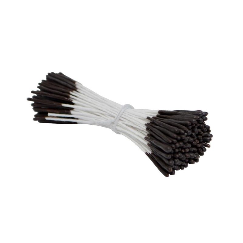 Mini Pistilo Duas Pontas Arrozinho Marrom Ref.: EL032P Pistilos Primor (100 unidades)