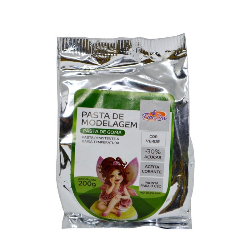 Pasta de Modelagem Verde Fine Line (200 gramas)