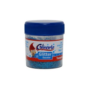 Glitter Escolar Turquesa Glinorte (10 gramas)