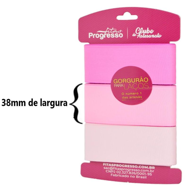 Cartela Fita de Gorgurão para Laços KGL 001 Cor 004 Progresso (09 metros)