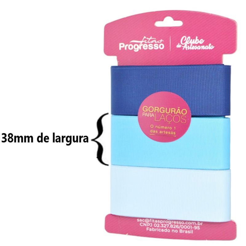 Cartela Fita de Gorgurão para Laços KGL 001 Cor 006 Progresso (09 metros)