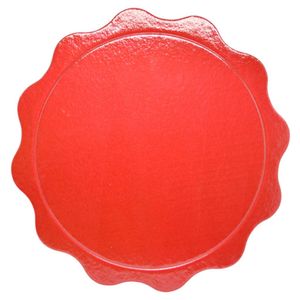 Cakeboard Viva Paper Ondulado Vermelho 26cm Ultrafest (1 unidade)
