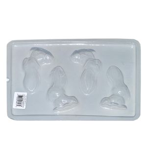 Forma em Acetato Coelho Sentado F/V 4 Cavidades RF-060134 Embalarti (01UND)