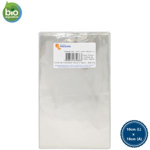 Corte de Celofane (Sem Verniz) Biodegradável Incolor 10x18cm Nova Packing (500 folhas)