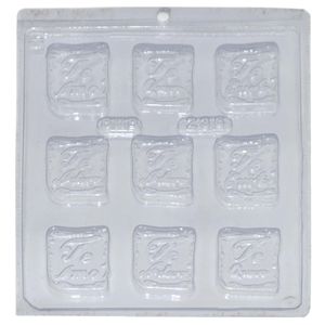 Forma em Acetato Tablete Te Amo Te Quero RF-236 BWB (01 unidade)