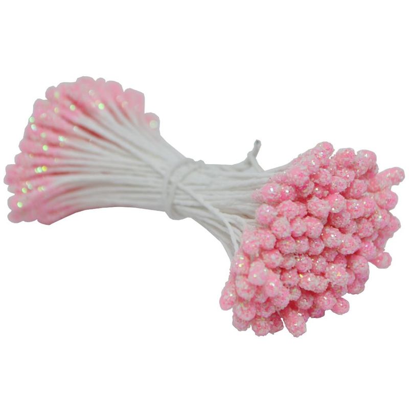 Pistilo-Duas-Pontas-Glitter-Irisado-Rosa-Ref.--EL348-Pistilos-Primor--100-unidades-