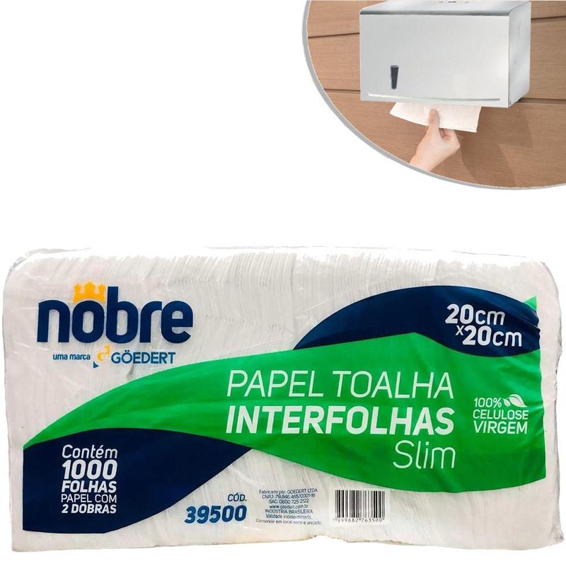 Papel-Toalha-Interfolhas-Branco-Slim-20x20cm-Nobre--1000-folhas-