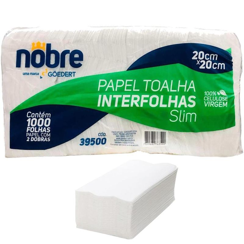 Papel-Toalha-Interfolhas-Branco-Slim-20x20cm-Nobre--1000-folhas-