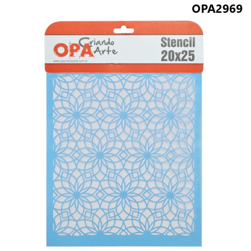 Stencil-Simples-de-Acetato-para-Pintura-20x25cm-Ref.-OPA-2969-Estamparia-Flores-Caleidoscopio-I-OPA--01-unidade-