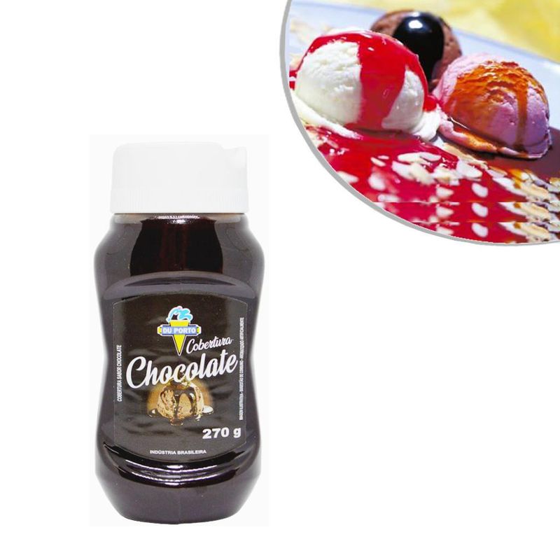 Cobertura-para-Gelados-Comestiveis-Sabor-Artificial-de-Chocolate-Du-Porto--270-gramas-