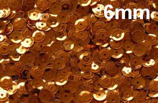 Lantejoula-Metalica-6mm-Ref.-210-Cobre-Lantecor--100-gramas-