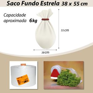 Bobina de Saco Plástico com Fundo Estrela 38x55cm Dokapack (500 Sacos)