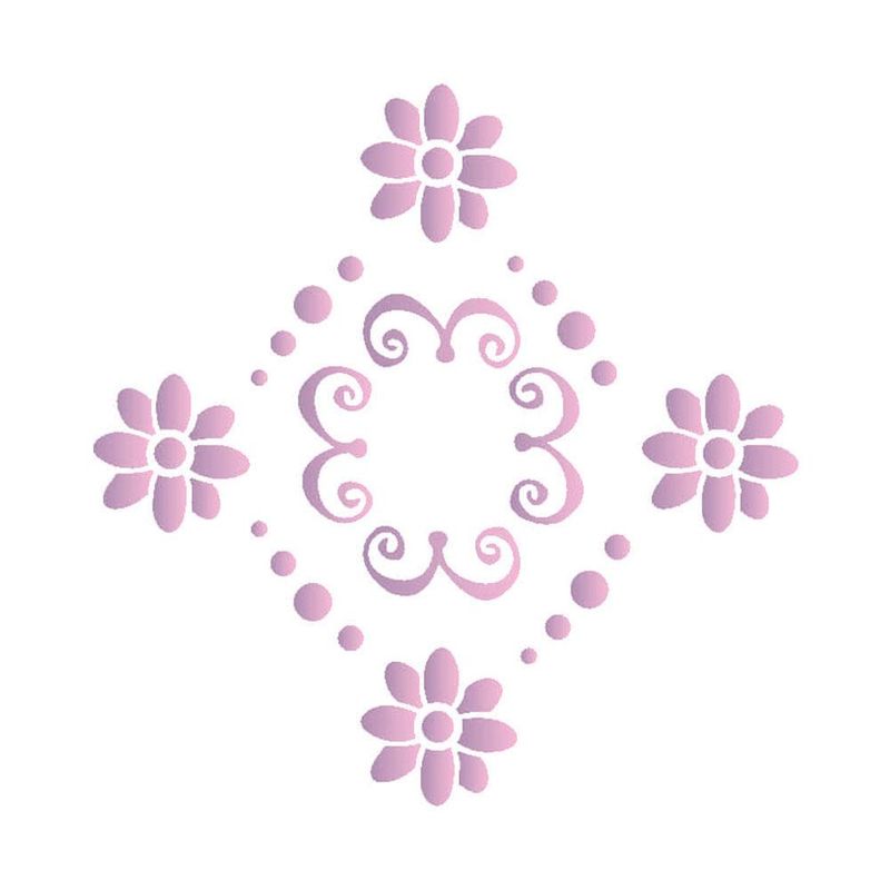 Stencil-Simples-de-Acetato-para-Pintura-10x10cm-Ref.-OPA-499-Medalhao-Flor-OPA--01-unidade-
